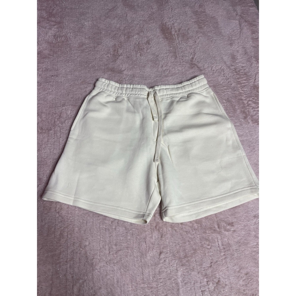 Forever 21‎ Mens Ivory Drawstring Shorts With Pockets Size L I0173